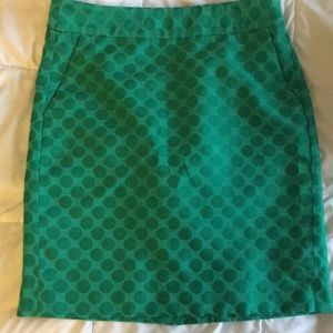 Banana Republic polka dot pencil skirt